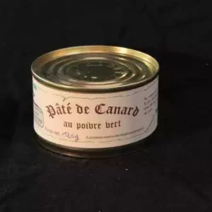 terrine de canards au poivre vert 120g, ferme d'armagnoac